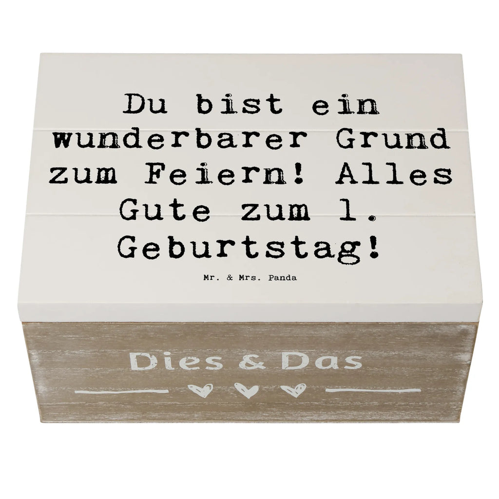 Holzkiste Spruch 1. Geburtstag Feiern Erinnerungsbox, Dekokiste, Holzkiste, Schatzkiste, Geschenkdose, Erinnerungskiste, XXL, Aufbewahrungsbox, Kiste, Schatulle, Truhe, Geschenkbox, Geburtstag, Geburtstagsgeschenk, Geschenk