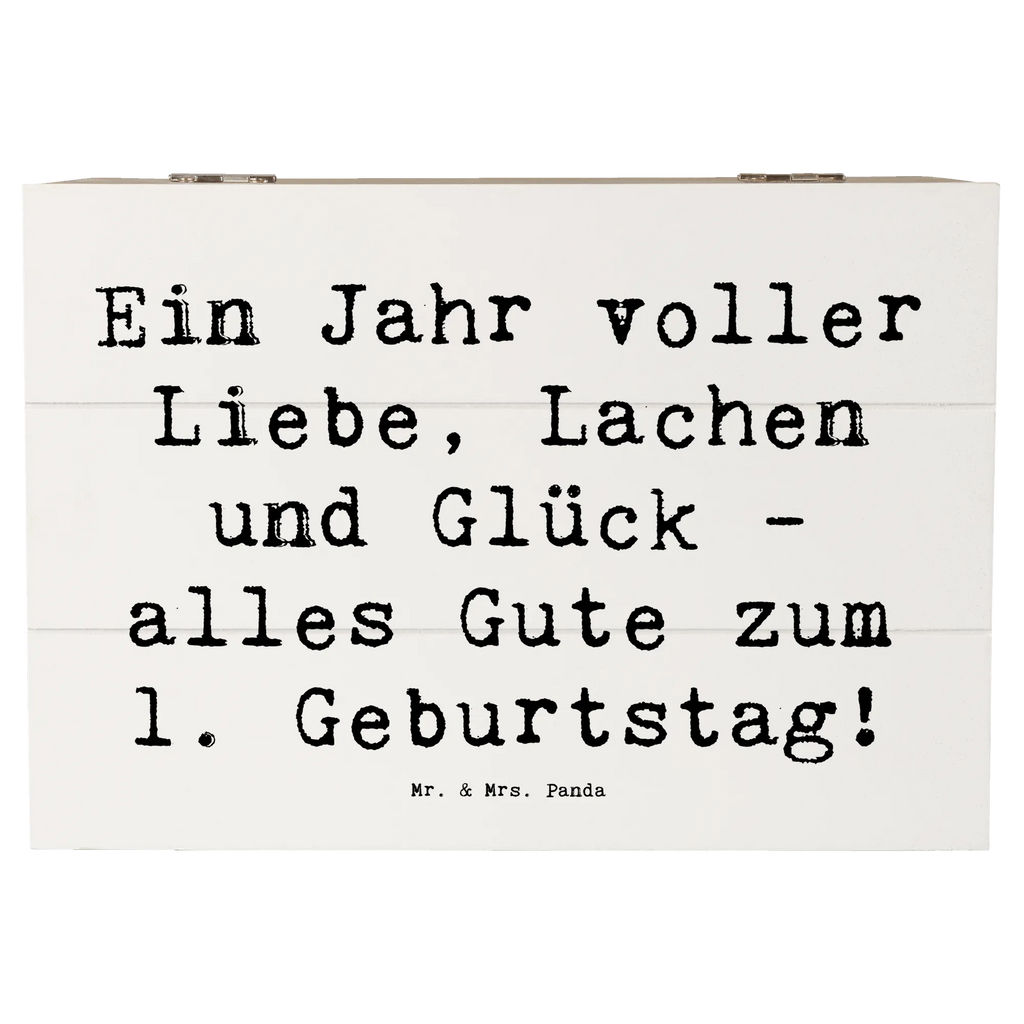 Holzkiste Spruch 1. Geburtstag Liebe Lachen Glück Kiste, Schatzkiste, Holzkiste, Aufbewahrungsbox, XXL, Erinnerungsbox, Erinnerungskiste, Truhe, Schatulle, Dekokiste, Geschenkbox, Geschenkdose, Geburtstag, Geburtstagsgeschenk, Geschenk