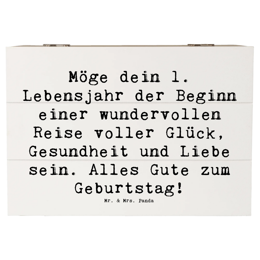 Holzkiste Spruch 1. Geburtstag Reise Geschenkbox, Dekokiste, Schatulle, Aufbewahrungsbox, Kiste, Holzkiste, Truhe, Erinnerungskiste, Erinnerungsbox, Geschenkdose, Schatzkiste, XXL, Geburtstag, Geburtstagsgeschenk, Geschenk