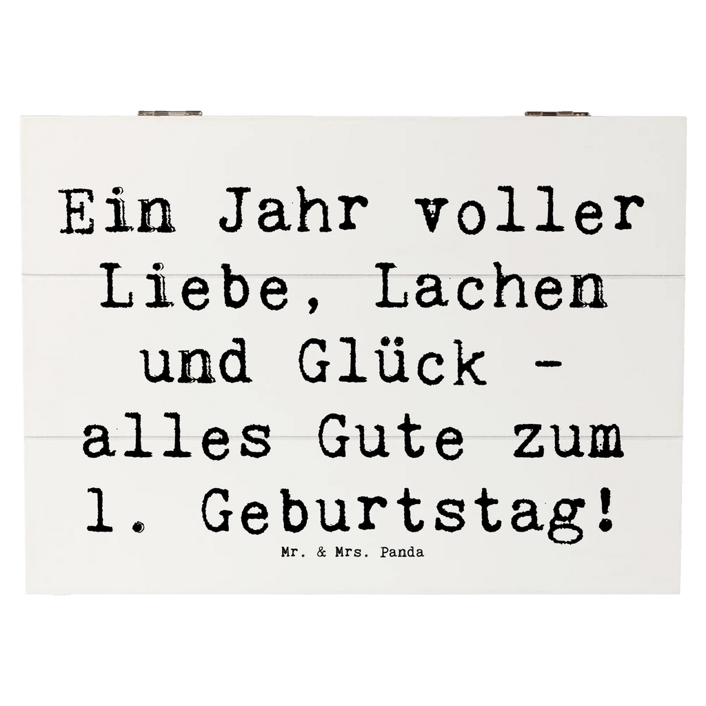 Holzkiste Spruch 1. Geburtstag Liebe Lachen Glück Kiste, Schatzkiste, Holzkiste, Aufbewahrungsbox, XXL, Erinnerungsbox, Erinnerungskiste, Truhe, Schatulle, Dekokiste, Geschenkbox, Geschenkdose, Geburtstag, Geburtstagsgeschenk, Geschenk