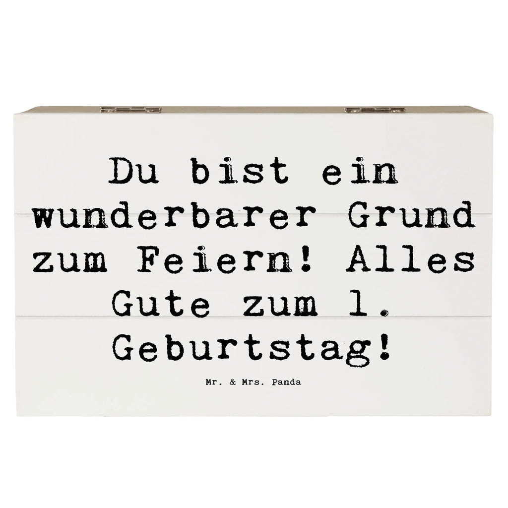 Holzkiste Spruch 1. Geburtstag Feiern Erinnerungsbox, Dekokiste, Holzkiste, Schatzkiste, Geschenkdose, Erinnerungskiste, XXL, Aufbewahrungsbox, Kiste, Schatulle, Truhe, Geschenkbox, Geburtstag, Geburtstagsgeschenk, Geschenk