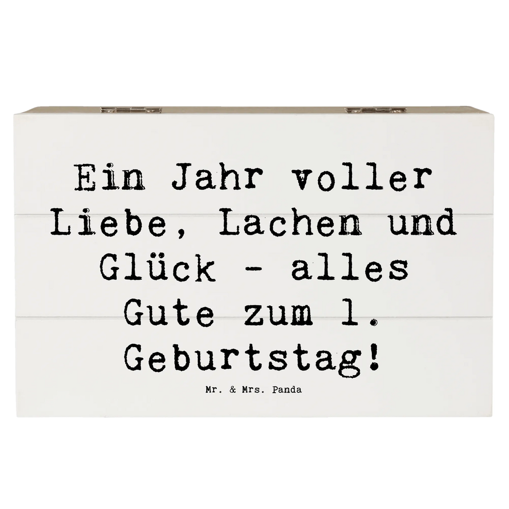 Holzkiste Spruch 1. Geburtstag Liebe Lachen Glück Kiste, Schatzkiste, Holzkiste, Aufbewahrungsbox, XXL, Erinnerungsbox, Erinnerungskiste, Truhe, Schatulle, Dekokiste, Geschenkbox, Geschenkdose, Geburtstag, Geburtstagsgeschenk, Geschenk