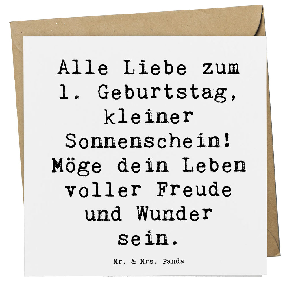 Deluxe Karte Spruch 1. Geburtstag Sonnenschein Klappkarte, Grußkarte, Glückwunschkarte, Hochzeitskarte, Hochwertige Grußkarte, Karte, Geburtstagskarte, Hochwertige Klappkarte, Einladungskarte, Geburtstag, Geburtstagsgeschenk, Geschenk