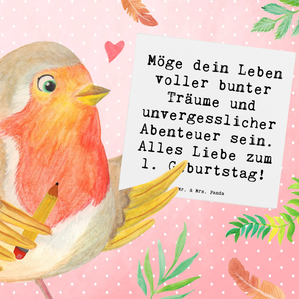 Deluxe Karte Spruch Alles Liebe zum 1. Geburtstag Einladungskarte, Hochwertige Grußkarte, Klappkarte, Hochzeitskarte, Karte, Grußkarte, Geburtstagskarte, Glückwunschkarte, Hochwertige Klappkarte, Geburtstag, Geburtstagsgeschenk, Geschenk