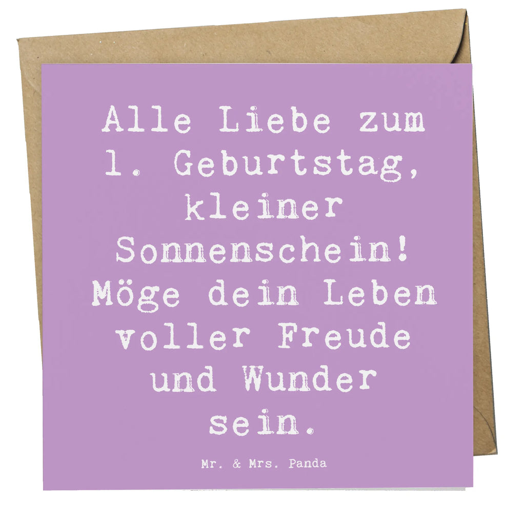 Deluxe Karte Spruch 1. Geburtstag Sonnenschein Klappkarte, Grußkarte, Glückwunschkarte, Hochzeitskarte, Hochwertige Grußkarte, Karte, Geburtstagskarte, Hochwertige Klappkarte, Einladungskarte, Geburtstag, Geburtstagsgeschenk, Geschenk