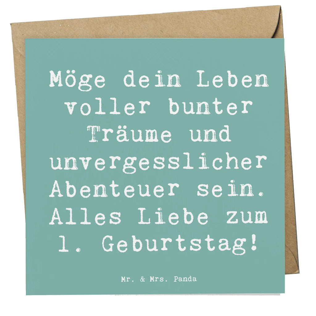 Deluxe Karte Spruch Alles Liebe zum 1. Geburtstag Einladungskarte, Hochwertige Grußkarte, Klappkarte, Hochzeitskarte, Karte, Grußkarte, Geburtstagskarte, Glückwunschkarte, Hochwertige Klappkarte, Geburtstag, Geburtstagsgeschenk, Geschenk