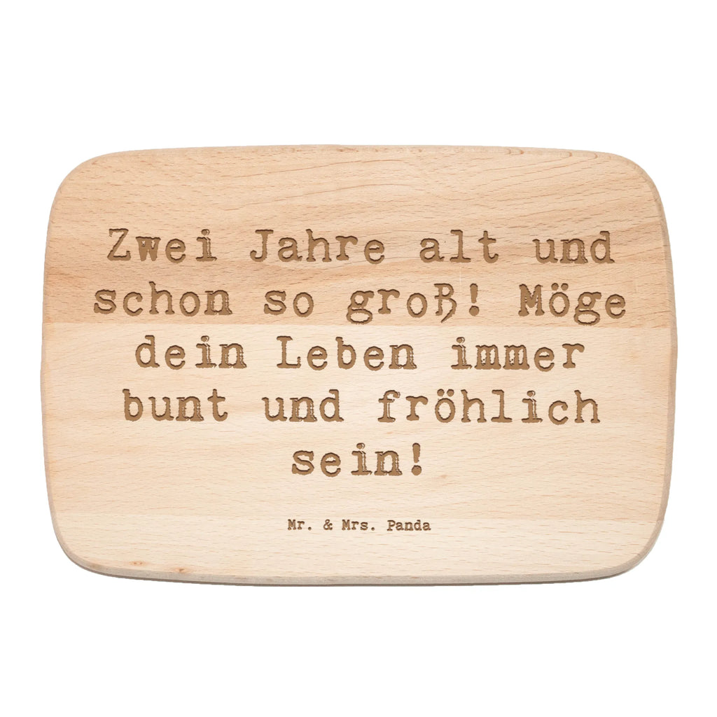 Śniadaniowa deska Przysłowie Zwei Jahre alt und schon so groß! Möge dein Leben immer bunt und fröhlich sein! Urodziny, prezent urodzinowy, prezent