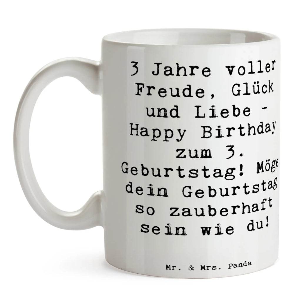 Tasse Spruch 3. Geburtstag Freude Porzellantasse, Bürotasse, Tasse mit Zitaten, Keramiktasse, Geschenktasse, Tasse, Kaffeetasse, Tasse mit Motiven, Teetasse, Geburtstag, Geburtstagsgeschenk, Geschenk