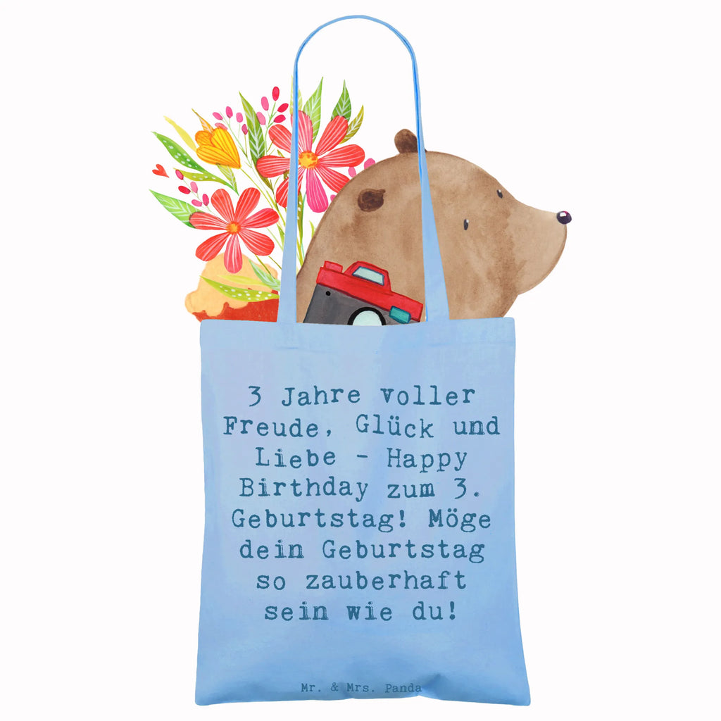 Tragetasche Spruch 3. Geburtstag Freude Jutebeutel, Jutetasche, Badetasche, Shopper, Stoffbeutel, Einkaufstüte, Umhängetasche, Strandtasche, Laptoptasche, Tasche, Schultertasche, Beutel, Stofftasche, Beuteltasche, Einkaufstasche, Tragetasche, Geburtstag, Geburtstagsgeschenk, Geschenk