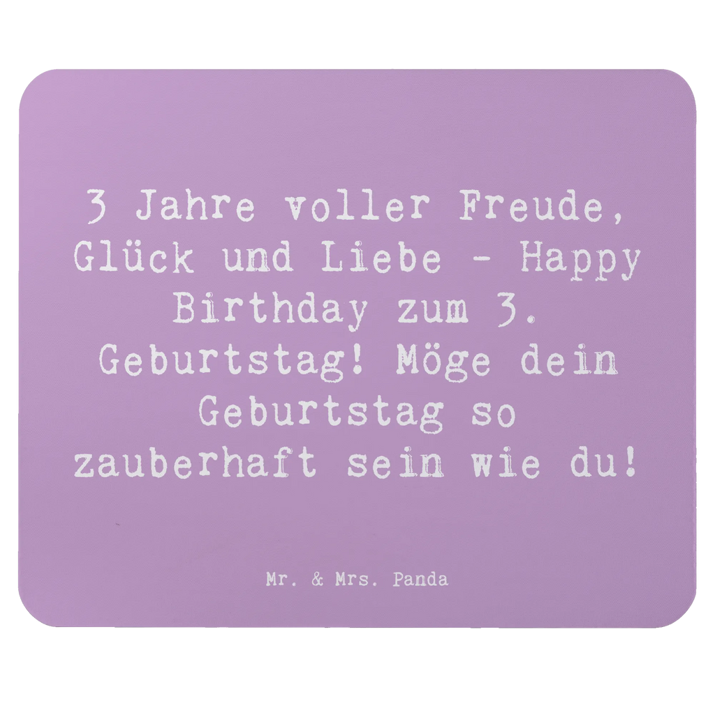 Mouse mat Saying 3 Jahre voller Freude, Glück und Liebe - Happy Birthday zum 3. Geburtstag! Möge dein Geburtstag so zauberhaft sein wie du! Arbeitszimmer, Mauspad Büro, Mousepad, Mausunterlage, PC Zubehör, Mauspad, Designer Mauspad, Einzigartiges Mauspad, Computer zubehör, Büroausstattung, Geburtstag, Geburtstagsgeschenk, Geschenk