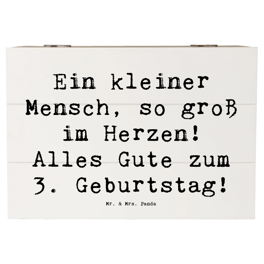 Wooden chest Saying Ein kleiner Mensch, so groß im Herzen! Alles Gute zum 3. Geburtstag! Geschenkbox, XXL, Erinnerungsbox, Kiste, Truhe, Schatzkiste, Schatulle, Aufbewahrungsbox, Erinnerungskiste, Holzkiste, Dekokiste, Geschenkdose, Geburtstag, Geburtstagsgeschenk, Geschenk