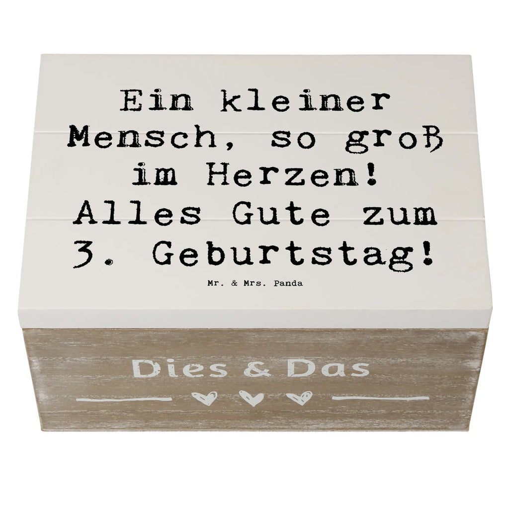 Wooden chest Saying Ein kleiner Mensch, so groß im Herzen! Alles Gute zum 3. Geburtstag! Geschenkbox, XXL, Erinnerungsbox, Kiste, Truhe, Schatzkiste, Schatulle, Aufbewahrungsbox, Erinnerungskiste, Holzkiste, Dekokiste, Geschenkdose, Geburtstag, Geburtstagsgeschenk, Geschenk