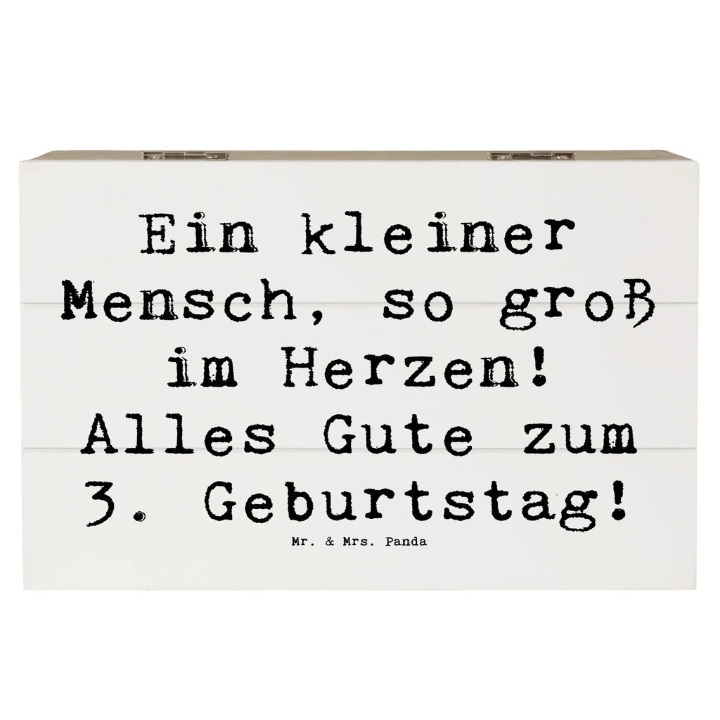 Wooden chest Saying Ein kleiner Mensch, so groß im Herzen! Alles Gute zum 3. Geburtstag! Geschenkbox, XXL, Erinnerungsbox, Kiste, Truhe, Schatzkiste, Schatulle, Aufbewahrungsbox, Erinnerungskiste, Holzkiste, Dekokiste, Geschenkdose, Geburtstag, Geburtstagsgeschenk, Geschenk