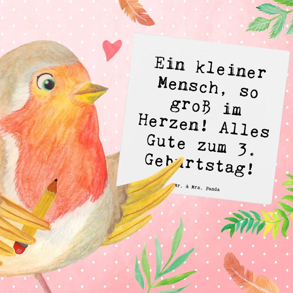 Deluxe Karte Spruch 3. Geburtstag Herz Geburtstagskarte, Grußkarte, Klappkarte, Einladungskarte, Hochwertige Grußkarte, Glückwunschkarte, Karte, Hochwertige Klappkarte, Hochzeitskarte, Geburtstag, Geburtstagsgeschenk, Geschenk