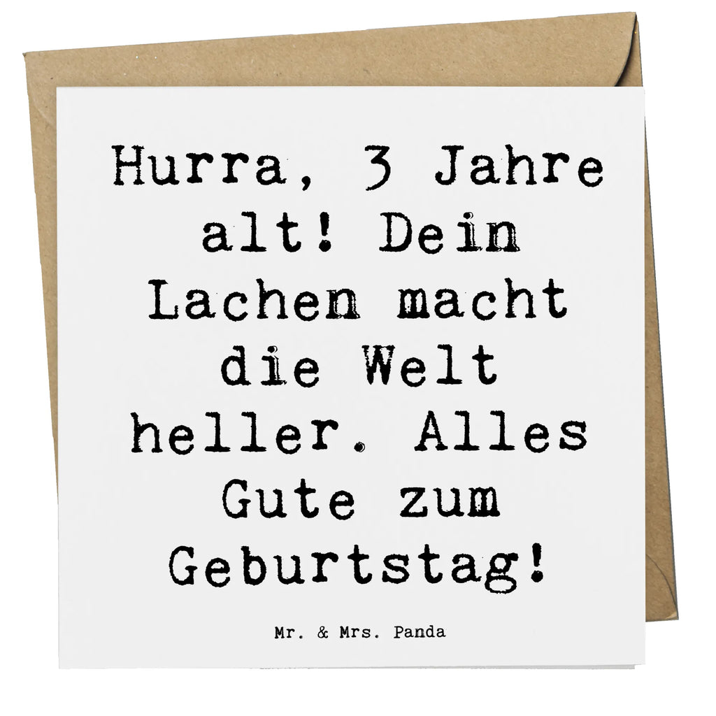 Deluxe Karte Spruch 3. Geburtstag Jubel Karte, Einladungskarte, Glückwunschkarte, Grußkarte, Hochzeitskarte, Geburtstagskarte, Hochwertige Klappkarte, Hochwertige Grußkarte, Klappkarte, Geburtstag, Geburtstagsgeschenk, Geschenk