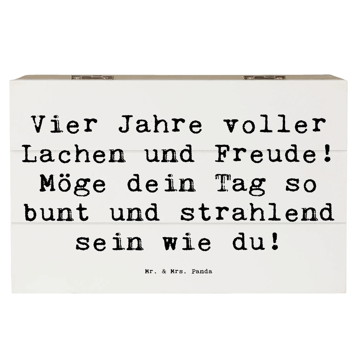 Wooden chest Saying Vier Jahre voller Lachen und Freude! Möge dein Tag so bunt und strahlend sein wie du! birthday party, 18th birthday, congratulations, unusual gifts, 1 year, 30th birthday, gift package, 40th, extraordinary gifts, gifts online, 50th, original gifts, gift items, Birthday, friends, special birthday gifts, 60th, gift ideas, money gifts, 70th, boyfriend, sayings, birthday wish, 80th, celebration, birthday present, 90th, gift basket, guest gifts, 90th., birthday cards, special gifts, gifts for girlfriend