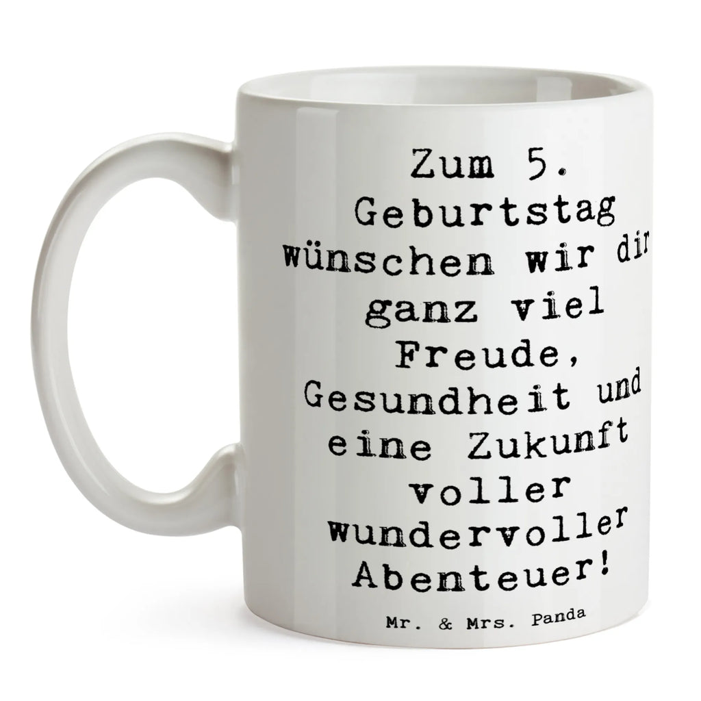 Tasse Spruch 5. Geburtstag Freude Teetasse, Kaffeetasse, Porzellantasse, Bürotasse, Tasse mit Zitaten, Tasse, Geschenktasse, Keramiktasse, Tasse mit Motiven, Geburtstag, Geburtstagsgeschenk, Geschenk