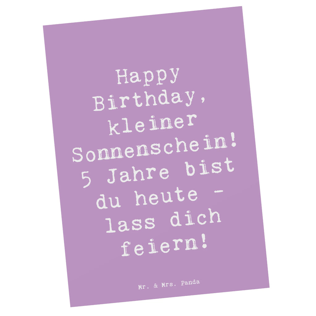 Postkarte Spruch 5. Geburtstag Sonnenschein Geburtstagskarte, Geschenkkarte, Ansichtskarte, Einladung, Grußkarte, Einladungskarte, Dankeskarte, Karte, Einladungskarten Geburtstag, Ansichtskarten, Einladung Geburtstag, Postkarte, Geburtstag, Geburtstagsgeschenk, Geschenk