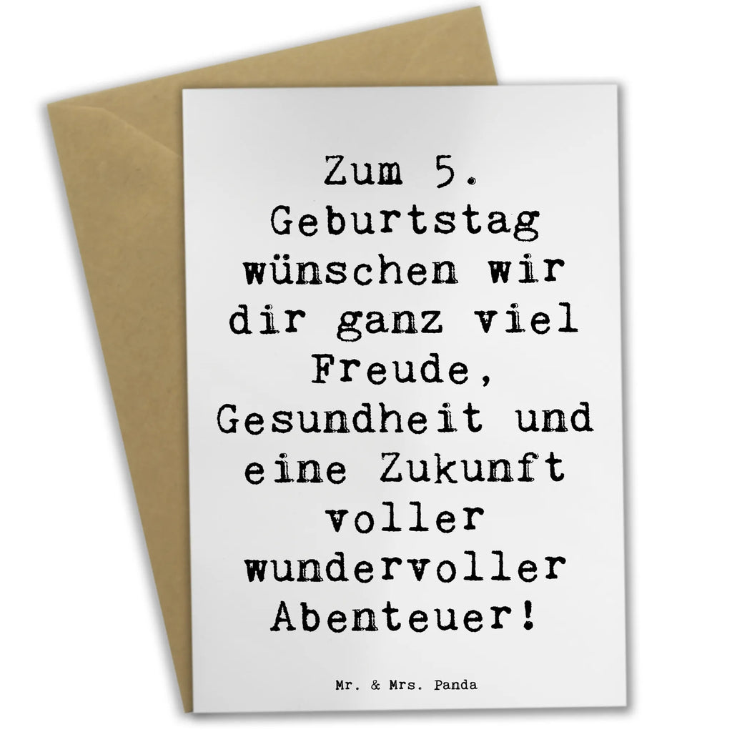 Grußkarte Spruch 5. Geburtstag Freude Einladungskarte, Geburtstagskarte, Klappkarte, Glückwunschkarte, Hochzeitskarte, Grußkarte, Ansichtskarten, Karte, Geburtstag, Geburtstagsgeschenk, Geschenk