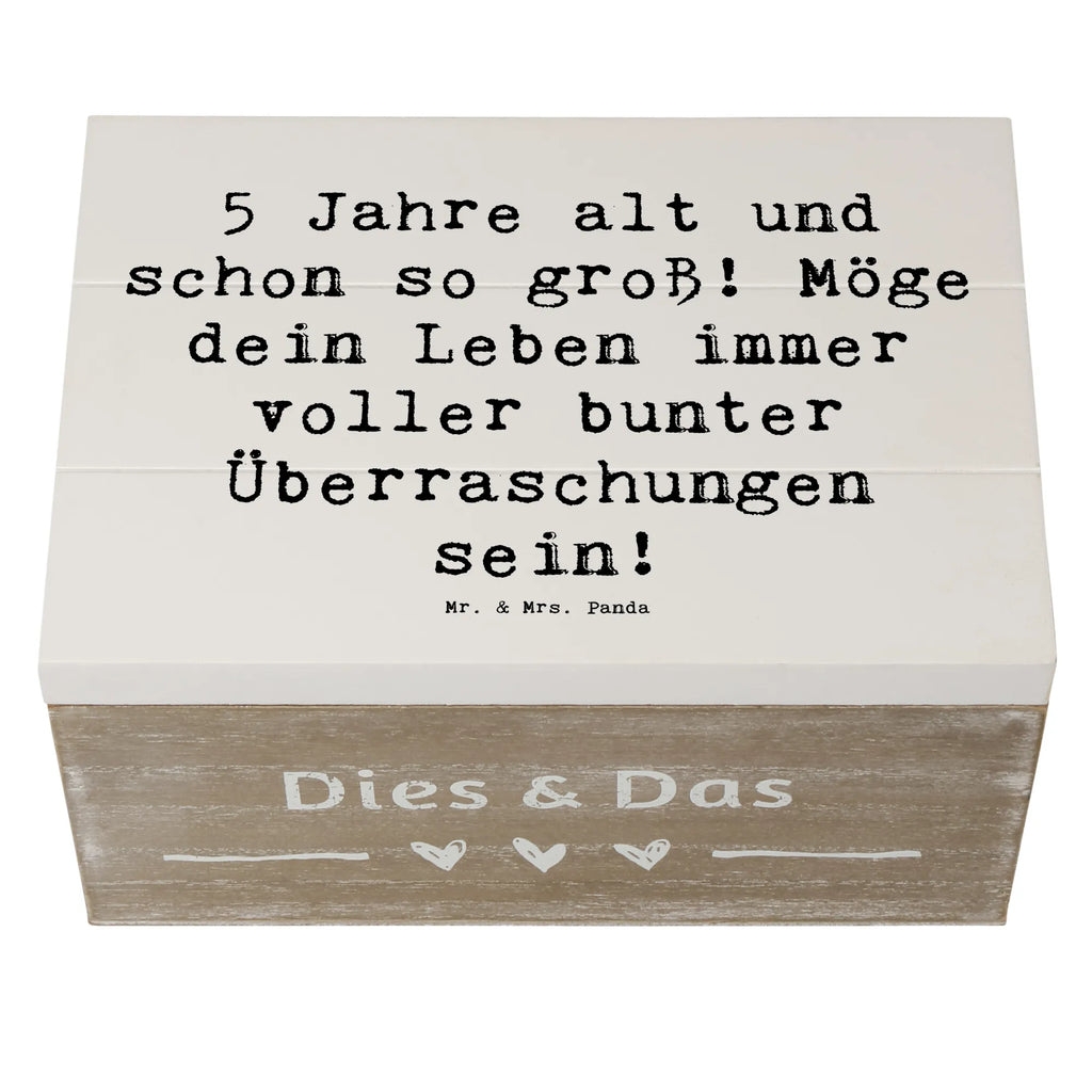 Holzkiste Spruch 5. Geburtstag Schatulle, Geschenkdose, Kiste, Truhe, Dekokiste, Geschenkbox, Schatzkiste, XXL, Holzkiste, Aufbewahrungsbox, Erinnerungskiste, Erinnerungsbox, Geburtstag, Geburtstagsgeschenk, Geschenk