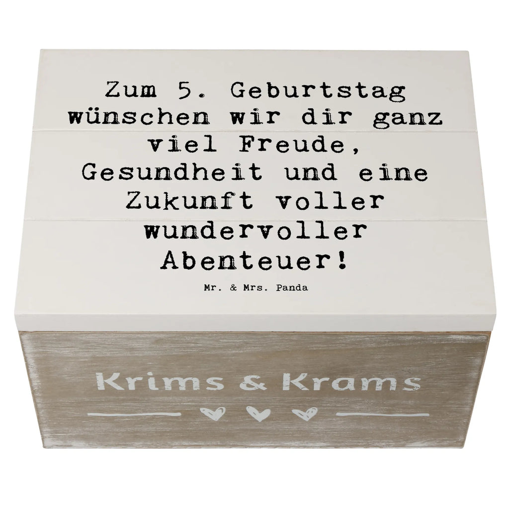 Holzkiste Spruch 5. Geburtstag Freude Schatzkiste, Erinnerungskiste, Schatulle, Dekokiste, Truhe, Geschenkdose, Geschenkbox, Aufbewahrungsbox, XXL, Holzkiste, Erinnerungsbox, Kiste, Geburtstag, Geburtstagsgeschenk, Geschenk