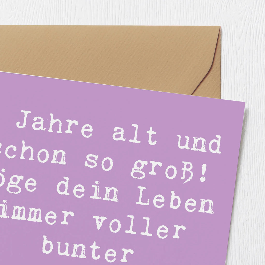Deluxe Karte Spruch 5. Geburtstag Grußkarte, Einladungskarte, Karte, Hochzeitskarte, Hochwertige Grußkarte, Hochwertige Klappkarte, Geburtstagskarte, Glückwunschkarte, Klappkarte, Geburtstag, Geburtstagsgeschenk, Geschenk