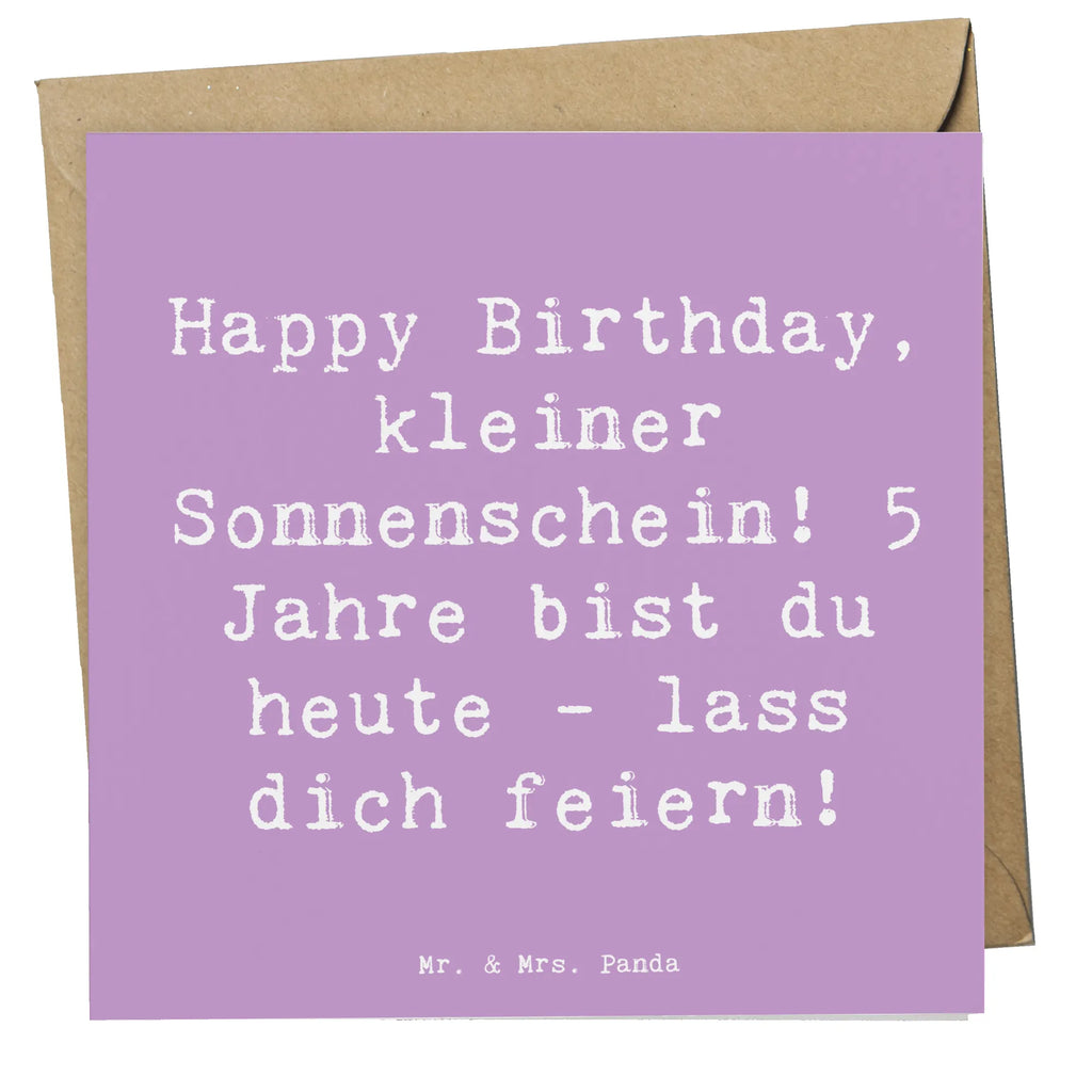 Deluxe Card Saying Happy Birthday, kleiner Sonnenschein! 5 Jahre bist du heute - lass dich feiern! Hochwertige Grußkarte, Einladungskarte, Karte, Hochzeitskarte, Geburtstagskarte, Grußkarte, Hochwertige Klappkarte, Glückwunschkarte, Klappkarte, Geburtstag, Geburtstagsgeschenk, Geschenk