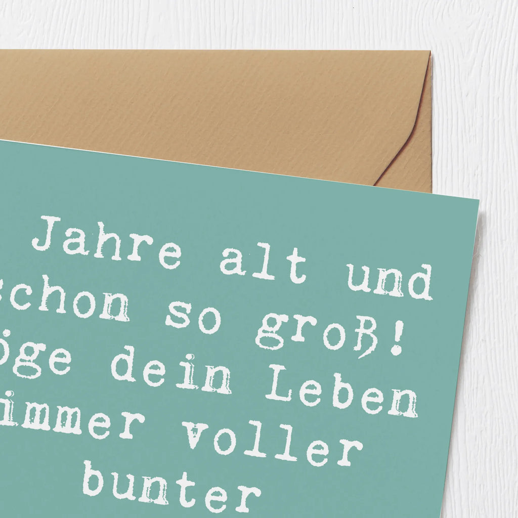 Deluxe Karte Spruch 5. Geburtstag Grußkarte, Einladungskarte, Karte, Hochzeitskarte, Hochwertige Grußkarte, Hochwertige Klappkarte, Geburtstagskarte, Glückwunschkarte, Klappkarte, Geburtstag, Geburtstagsgeschenk, Geschenk