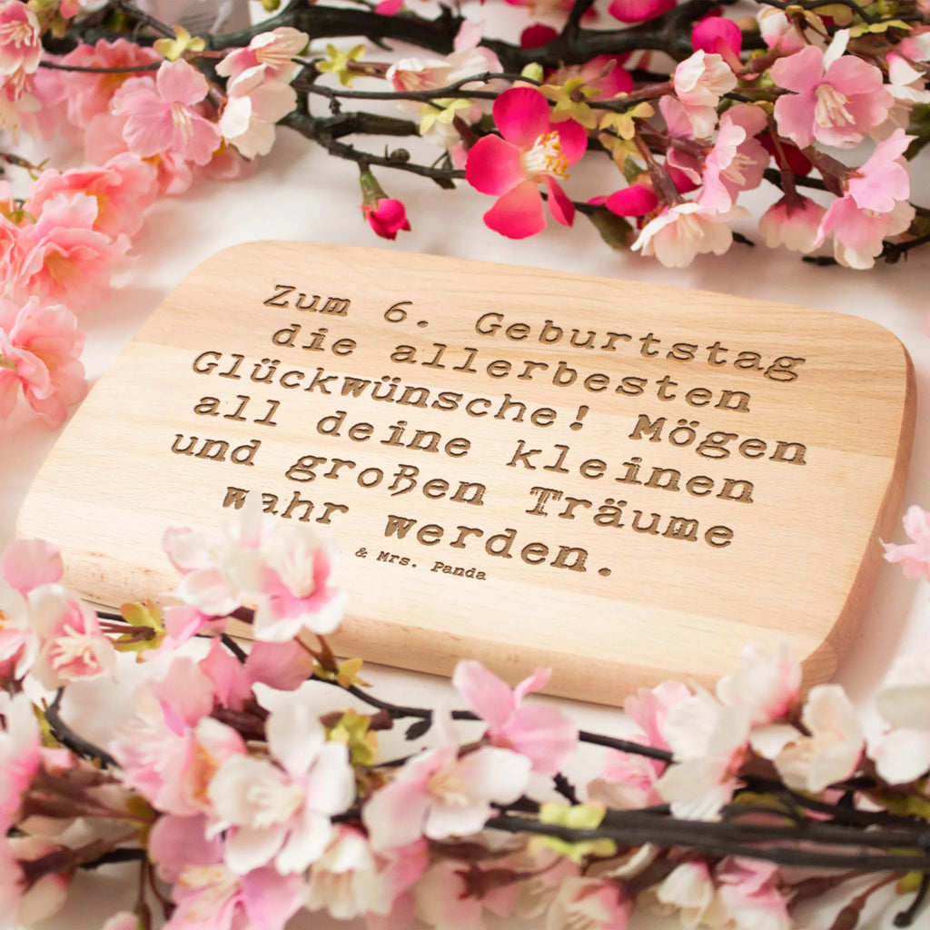 Schneidebrett Spruch 6. Geburtstag Glückwünsche Frühstücksbrettchen, Schneidebrett, Holzbrett, Frühstücksbrett, Schneidebrett Holz, Küchenbrett, Geburtstag, Geburtstagsgeschenk, Geschenk