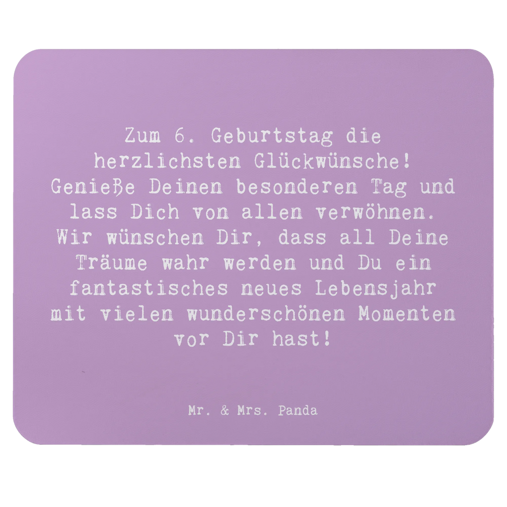 Mauspad Spruch 6. Geburtstag Computer zubehör, Mausunterlage, PC Zubehör, Büroausstattung, Designer Mauspad, Mauspad, Einzigartiges Mauspad, Arbeitszimmer, Mauspad Büro, Mousepad, Geburtstag, Geburtstagsgeschenk, Geschenk