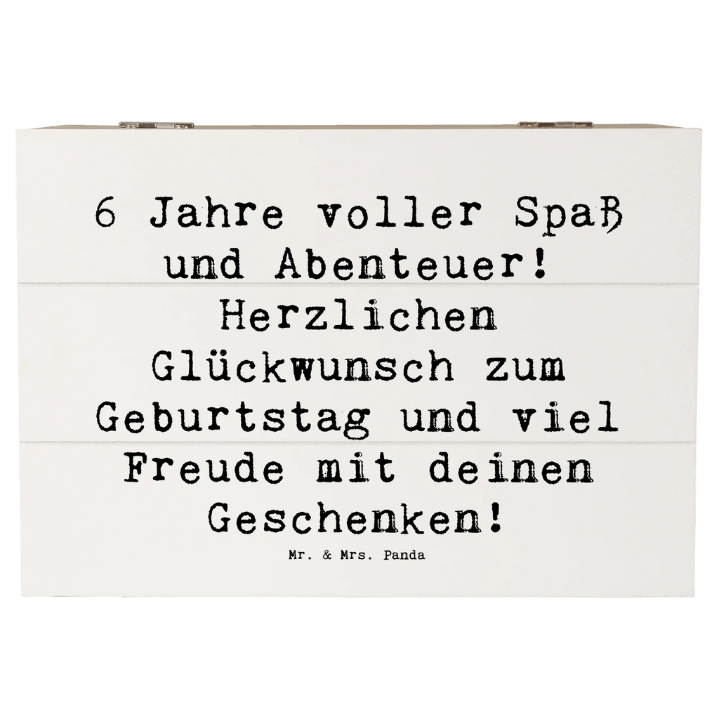 Holzkiste Spruch 6. Geburtstag Freude Truhe, Erinnerungskiste, XXL, Geschenkdose, Dekokiste, Holzkiste, Geschenkbox, Aufbewahrungsbox, Kiste, Schatzkiste, Schatulle, Erinnerungsbox, Geburtstag, Geburtstagsgeschenk, Geschenk