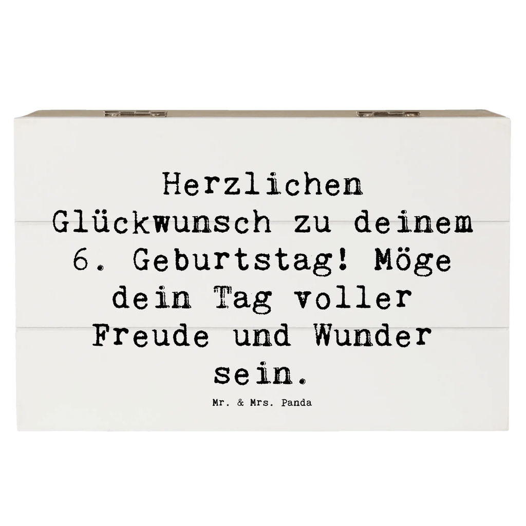 Holzkiste Spruch 6. Geburtstag Geschenkdose, Schatzkiste, Geschenkbox, Kiste, Schatulle, Erinnerungsbox, Dekokiste, XXL, Truhe, Aufbewahrungsbox, Erinnerungskiste, Holzkiste, Geburtstag, Geburtstagsgeschenk, Geschenk