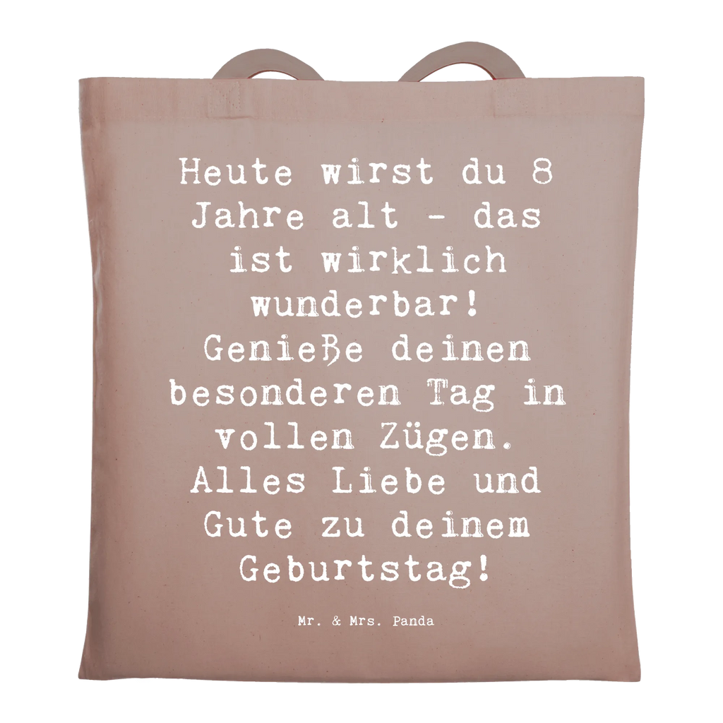 Tragetasche Spruch 8. Geburtstag Feier Beuteltasche, Beutel, Einkaufstasche, Jutebeutel, Stoffbeutel, Tasche, Shopper, Umhängetasche, Strandtasche, Schultertasche, Stofftasche, Tragetasche, Badetasche, Jutetasche, Einkaufstüte, Laptoptasche, Geburtstag, Geburtstagsgeschenk, Geschenk