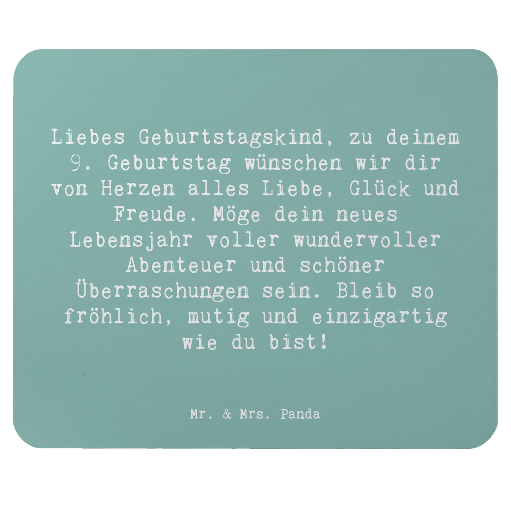 Mauspad Spruch 9. Geburtstag Glück Mousepad, PC Zubehör, Mauspad, Einzigartiges Mauspad, Designer Mauspad, Mauspad Büro, Büroausstattung, Computer zubehör, Mausunterlage, Arbeitszimmer, Geburtstag, Geburtstagsgeschenk, Geschenk