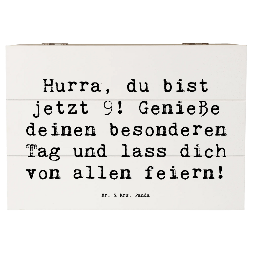 Holzkiste Spruch 9. Geburtstag Freude Geschenkbox, Schatzkiste, Aufbewahrungsbox, Erinnerungskiste, Schatulle, Erinnerungsbox, XXL, Kiste, Holzkiste, Truhe, Dekokiste, Geschenkdose, Geburtstag, Geburtstagsgeschenk, Geschenk