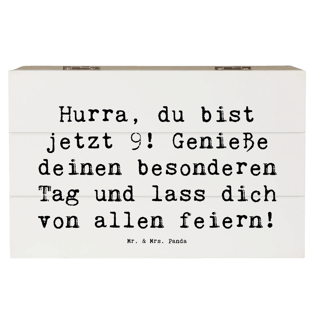 Holzkiste Spruch 9. Geburtstag Freude Geschenkbox, Schatzkiste, Aufbewahrungsbox, Erinnerungskiste, Schatulle, Erinnerungsbox, XXL, Kiste, Holzkiste, Truhe, Dekokiste, Geschenkdose, Geburtstag, Geburtstagsgeschenk, Geschenk