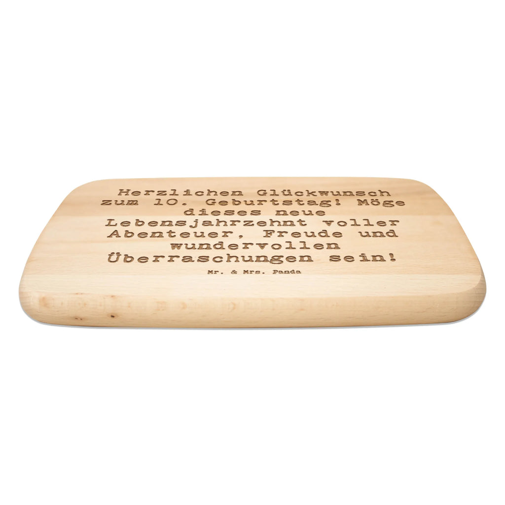 Śniadaniowa deska Przysłowie Herzlichen Glückwunsch zum 10. Geburtstag! Möge dieses neue Lebensjahrzehnt voller Abenteuer, Freude und wundervollen Überraschungen sein! Urodziny, prezent urodzinowy, prezent