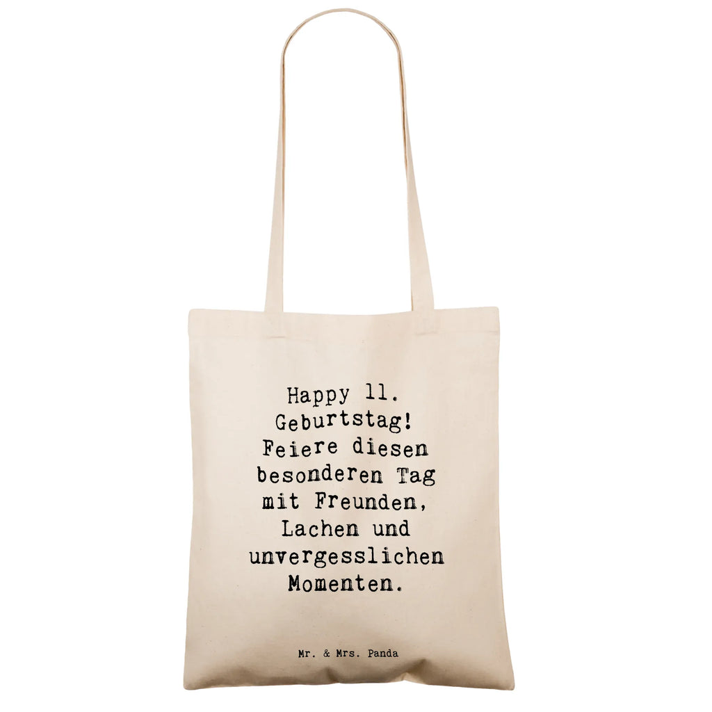 Tote bag Saying Happy 11. Geburtstag! Feiere diesen besonderen Tag mit Freunden, Lachen und unvergesslichen Momenten. Umhängetasche, Jutebeutel, Einkaufstüte, Stoffbeutel, Beuteltasche, Stofftasche, Schultertasche, Einkaufstasche, Strandtasche, Shopper, Laptoptasche, Tragetasche, Tasche, Beutel, Badetasche, Jutetasche, Geburtstag, Geburtstagsgeschenk, Geschenk