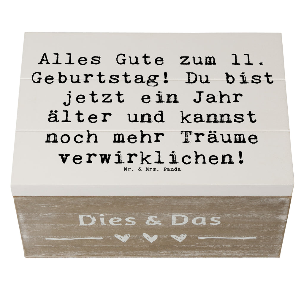 Holzkiste Spruch 11. Geburtstag Kiste, Truhe, Aufbewahrungsbox, Erinnerungskiste, Geschenkdose, Schatulle, Schatzkiste, Geschenkbox, XXL, Erinnerungsbox, Holzkiste, Dekokiste, Geburtstag, Geburtstagsgeschenk, Geschenk
