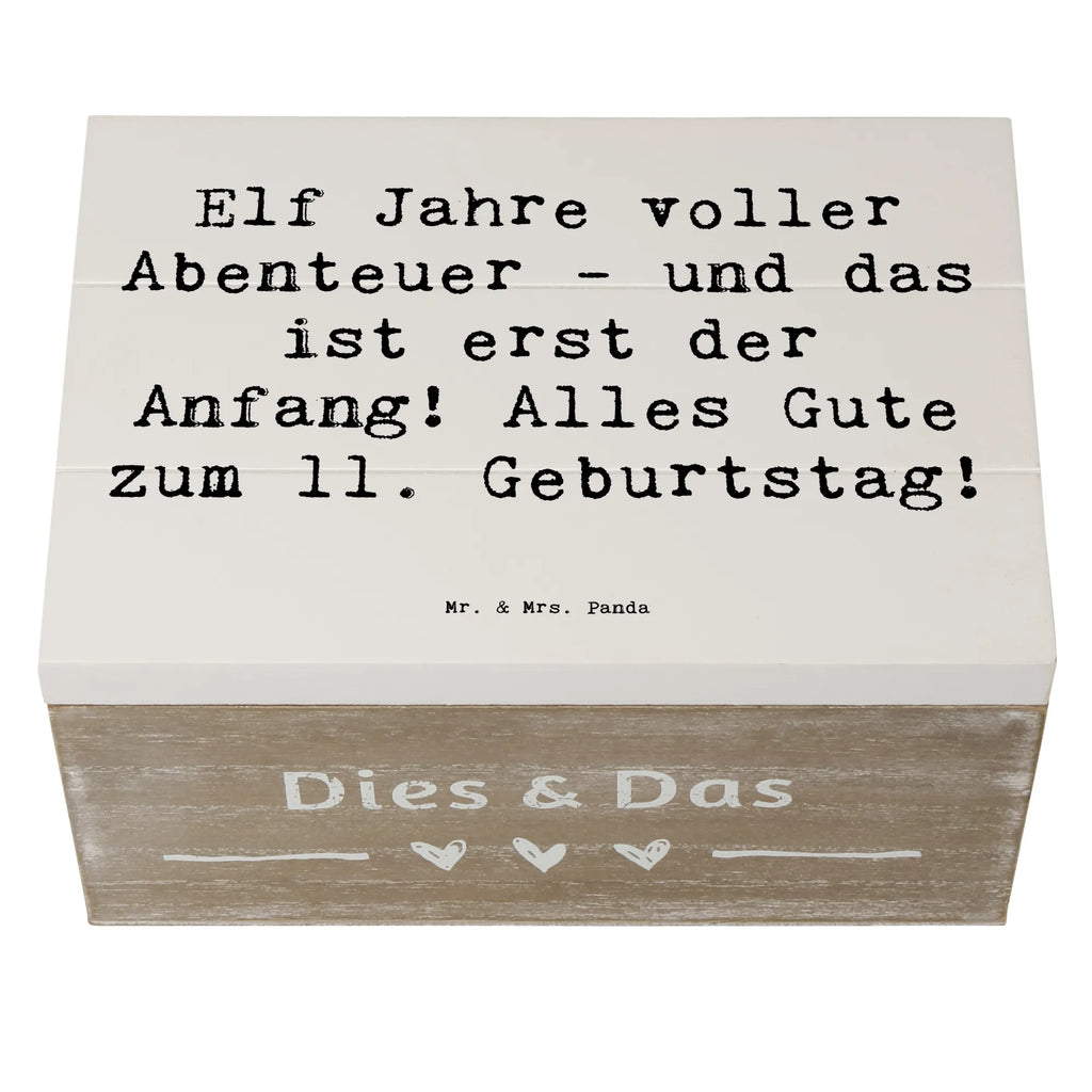 Holzkiste Spruch 11. Geburtstag Abenteuer Aufbewahrungsbox, Dekokiste, Erinnerungsbox, XXL, Geschenkdose, Holzkiste, Kiste, Schatulle, Erinnerungskiste, Geschenkbox, Truhe, Schatzkiste, Geburtstag, Geburtstagsgeschenk, Geschenk