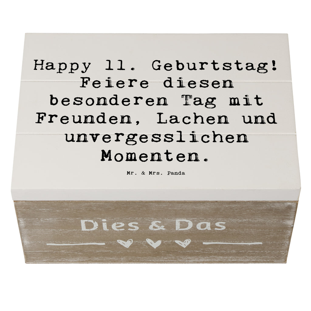Holzkiste Spruch 11. Geburtstag Freude Geschenkbox, XXL, Schatzkiste, Kiste, Schatulle, Truhe, Erinnerungskiste, Aufbewahrungsbox, Geschenkdose, Holzkiste, Erinnerungsbox, Dekokiste, Geburtstag, Geburtstagsgeschenk, Geschenk