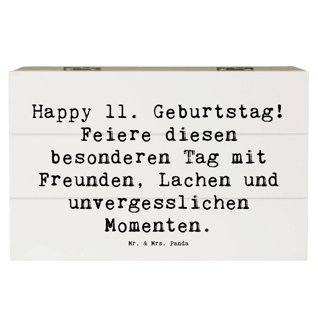 Holzkiste Spruch 11. Geburtstag Freude Geschenkbox, XXL, Schatzkiste, Kiste, Schatulle, Truhe, Erinnerungskiste, Aufbewahrungsbox, Geschenkdose, Holzkiste, Erinnerungsbox, Dekokiste, Geburtstag, Geburtstagsgeschenk, Geschenk