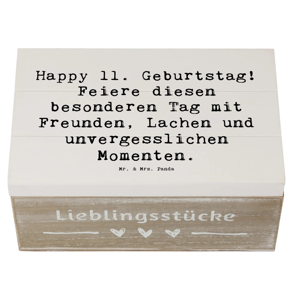 Holzkiste Spruch 11. Geburtstag Freude Geschenkbox, XXL, Schatzkiste, Kiste, Schatulle, Truhe, Erinnerungskiste, Aufbewahrungsbox, Geschenkdose, Holzkiste, Erinnerungsbox, Dekokiste, Geburtstag, Geburtstagsgeschenk, Geschenk