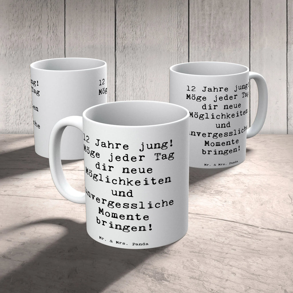 Tasse 12. Geburtstag Teetasse, Tasse, Kaffeetasse, Tasse mit Motiven, Porzellantasse, Bürotasse, Keramiktasse, Tasse mit Zitaten, Geschenktasse, Geburtstag, Geburtstagsgeschenk, Geschenk