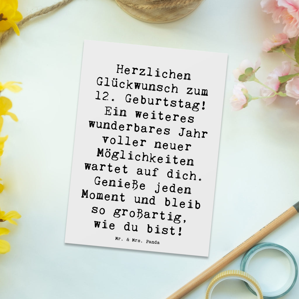 Postkarte Spruch 12. Geburtstag Glück Einladungskarte, Ansichtskarten, Einladung, Grußkarte, Einladung Geburtstag, Karte, Geschenkkarte, Geburtstagskarte, Dankeskarte, Ansichtskarte, Postkarte, Einladungskarten Geburtstag, Geburtstag, Geburtstagsgeschenk, Geschenk