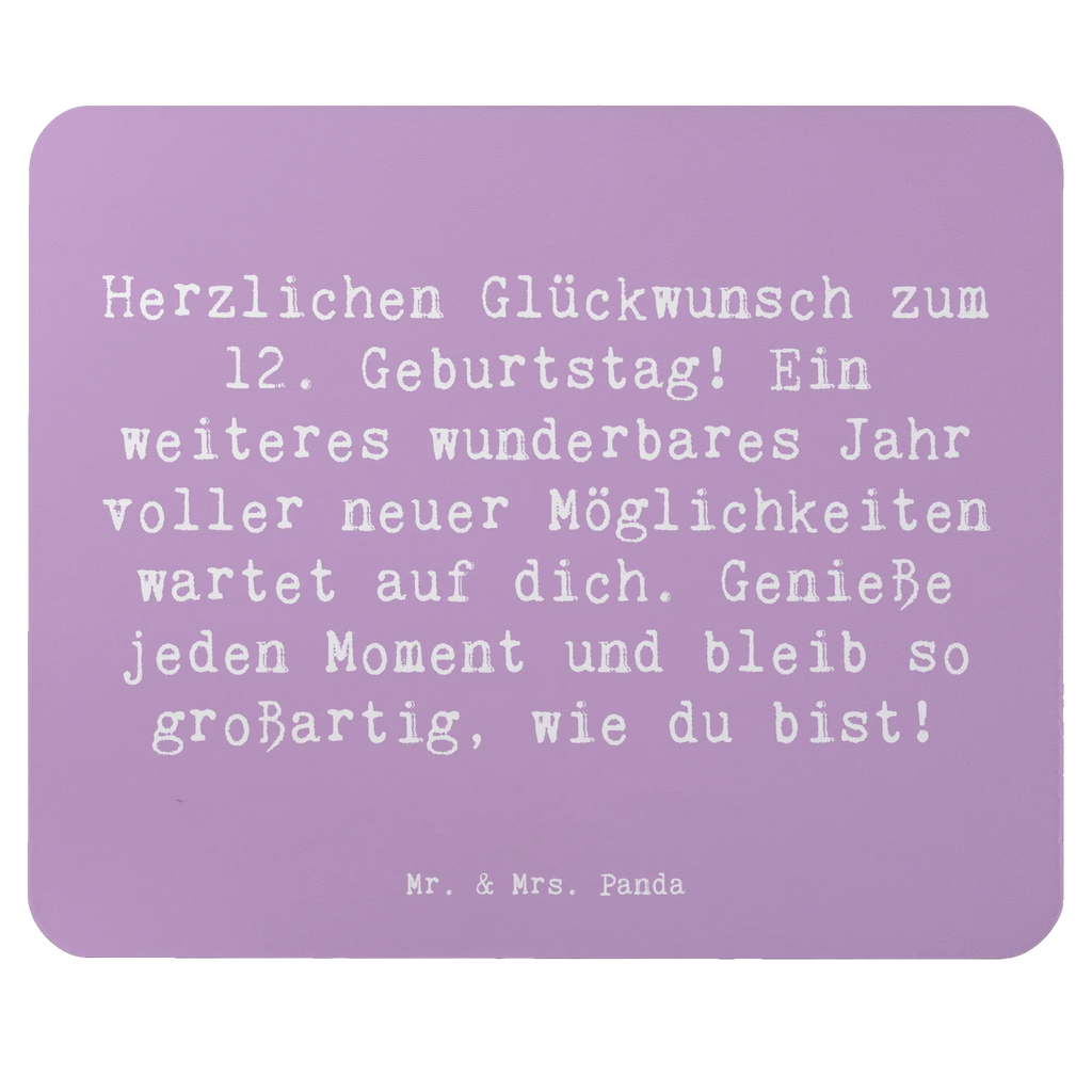 Mauspad Spruch 12. Geburtstag Glück Einzigartiges Mauspad, PC Zubehör, Designer Mauspad, Computer zubehör, Mousepad, Mauspad Büro, Mauspad, Arbeitszimmer, Mausunterlage, Büroausstattung, Geburtstag, Geburtstagsgeschenk, Geschenk