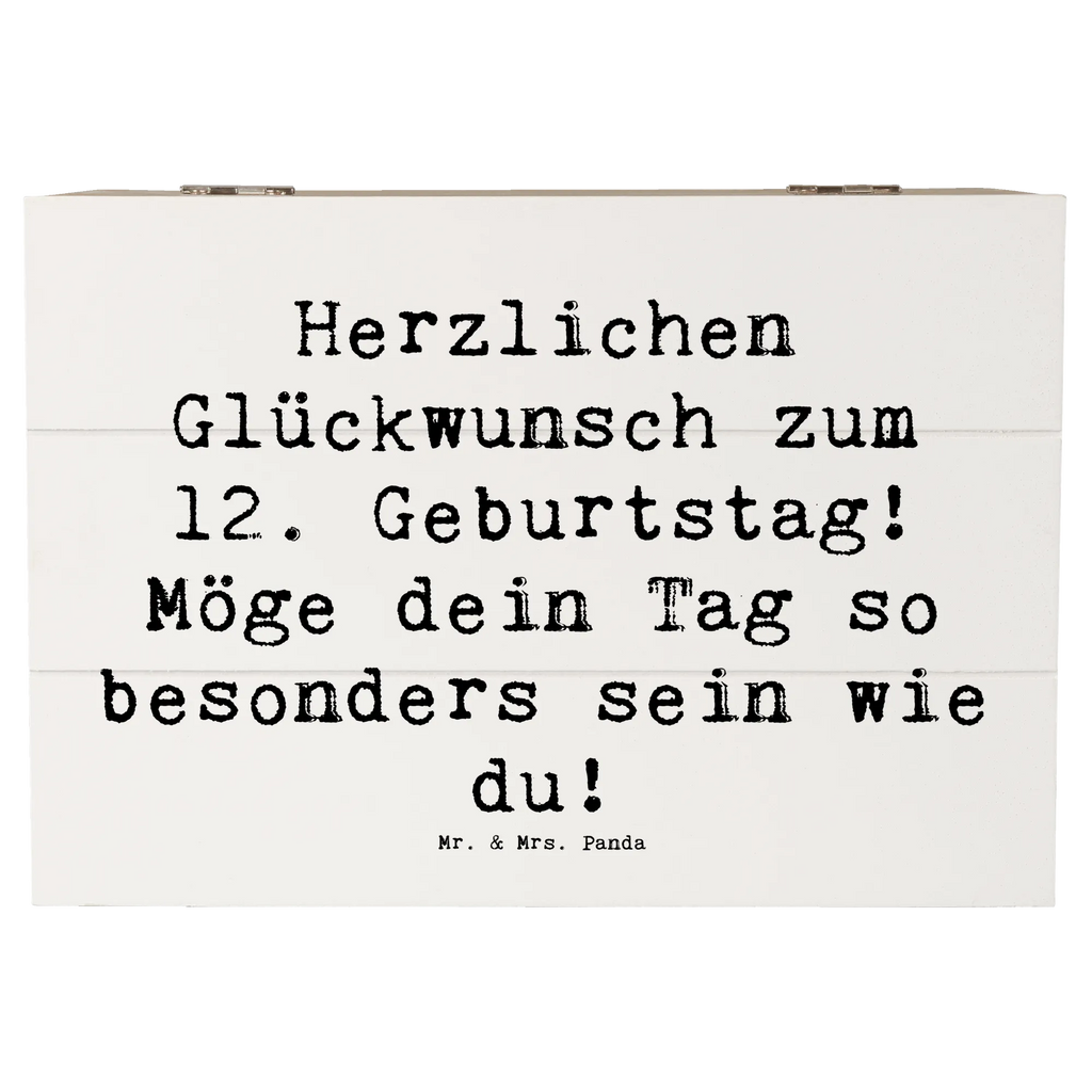 Holzkiste Spruch 12. Geburtstag Truhe, Geschenkdose, XXL, Erinnerungsbox, Kiste, Aufbewahrungsbox, Schatzkiste, Holzkiste, Dekokiste, Geschenkbox, Erinnerungskiste, Schatulle, Geburtstag, Geburtstagsgeschenk, Geschenk