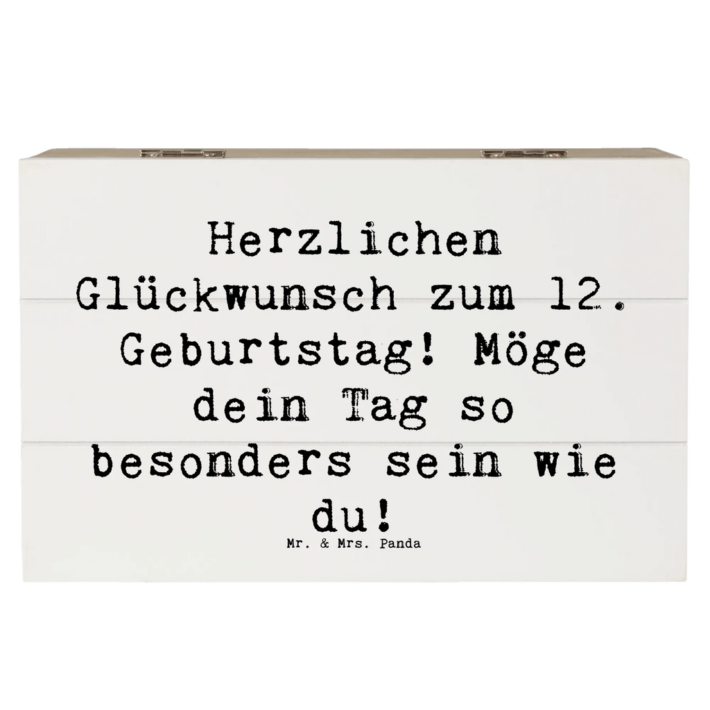 Holzkiste Spruch 12. Geburtstag Truhe, Geschenkdose, XXL, Erinnerungsbox, Kiste, Aufbewahrungsbox, Schatzkiste, Holzkiste, Dekokiste, Geschenkbox, Erinnerungskiste, Schatulle, Geburtstag, Geburtstagsgeschenk, Geschenk