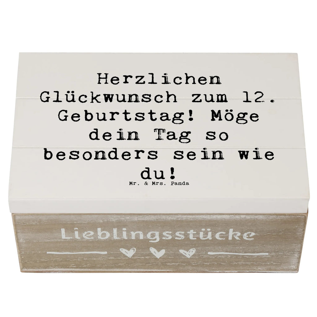 Holzkiste Spruch 12. Geburtstag Truhe, Geschenkdose, XXL, Erinnerungsbox, Kiste, Aufbewahrungsbox, Schatzkiste, Holzkiste, Dekokiste, Geschenkbox, Erinnerungskiste, Schatulle, Geburtstag, Geburtstagsgeschenk, Geschenk
