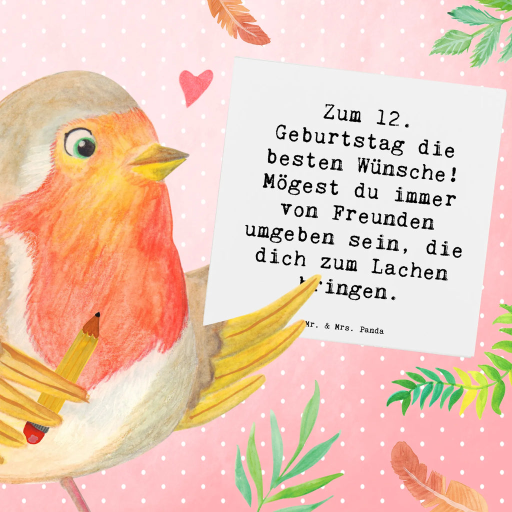 Deluxe Karte Spruch 12. Geburtstag Wünsche Grußkarte, Karte, Hochwertige Grußkarte, Klappkarte, Einladungskarte, Hochwertige Klappkarte, Geburtstagskarte, Glückwunschkarte, Hochzeitskarte, Geburtstag, Geburtstagsgeschenk, Geschenk